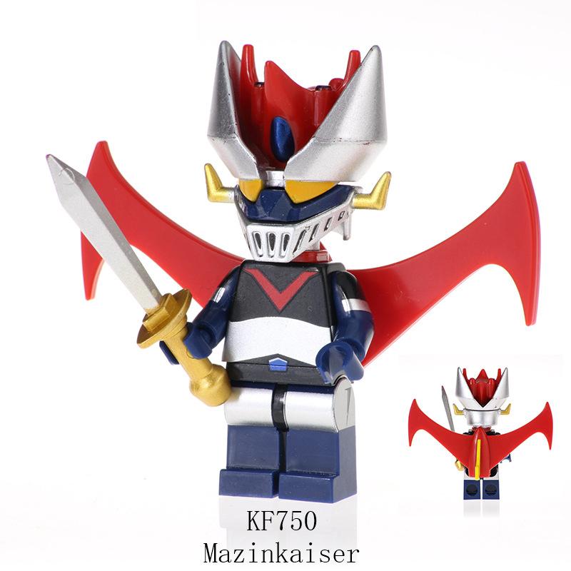 MG0179 MG0180 MG0181 Demon God Robot Series Mazinkaiser Minifigs Building Blocks Japanese Armor Mecha Weapon Toys Children Gifts