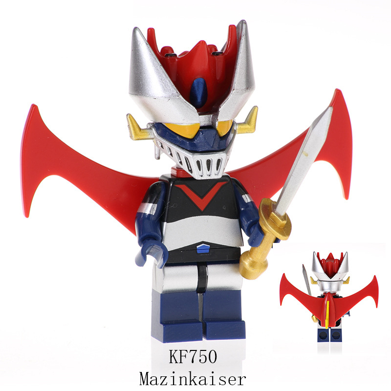 MG0179 MG0180 MG0181 Demon God Robot Series Mazinkaiser Minifigs Building Blocks Japanese Armor Mecha Weapon Toys Children Gifts