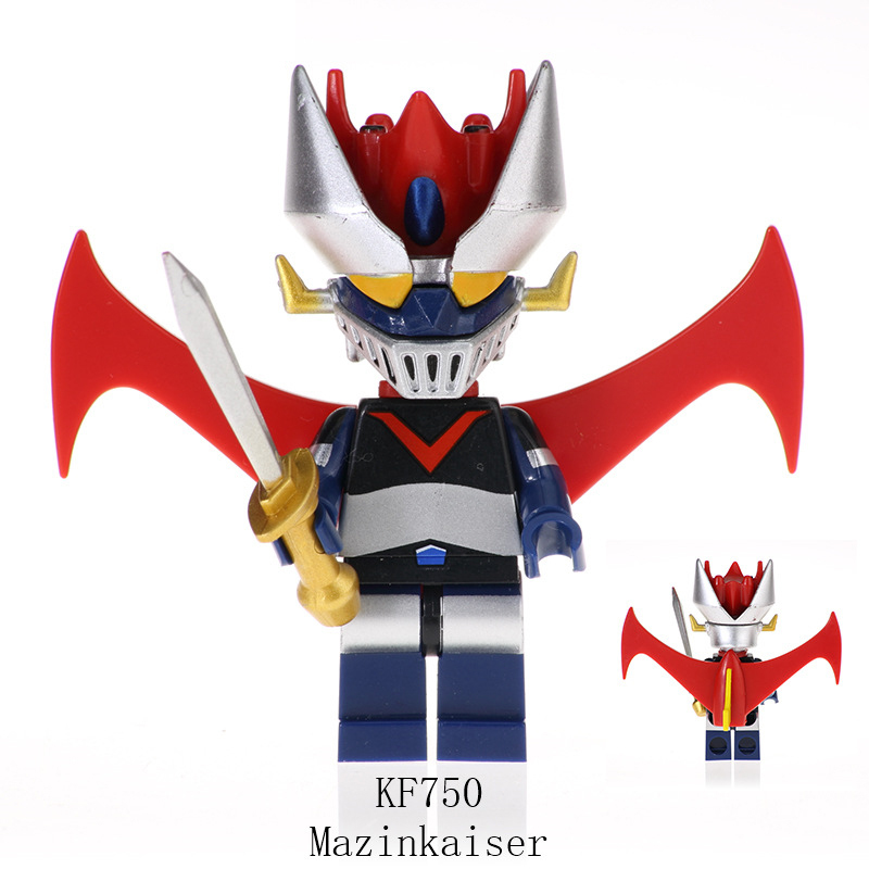 MG0179 MG0180 MG0181 Demon God Robot Series Mazinkaiser Minifigs Building Blocks Japanese Armor Mecha Weapon Toys Children Gifts
