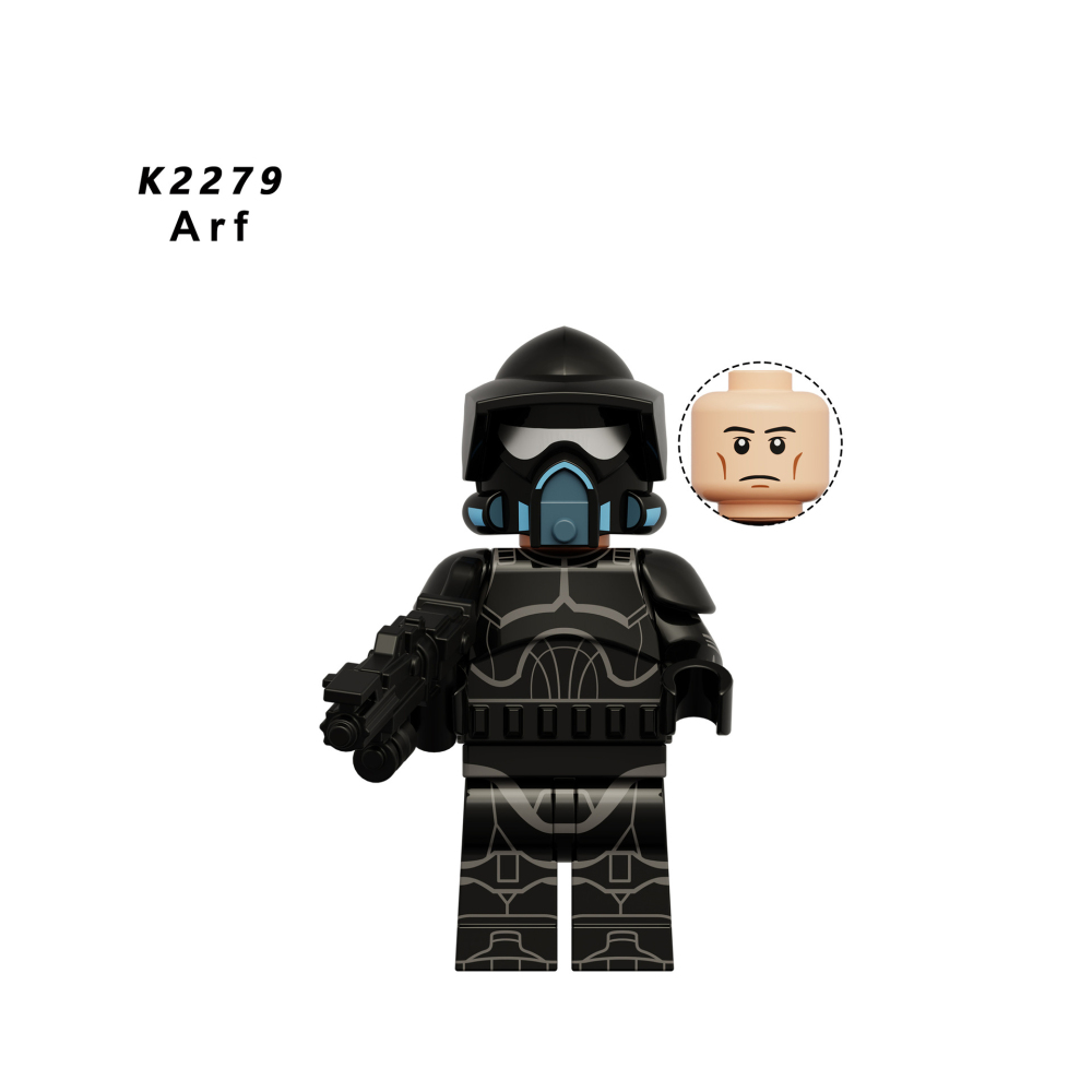 WM6130 Star Wars Storm Troopers Black Warrior Minifigs Building Blocks Clone Solider Action Figures Weapon Toys Children Gifts
