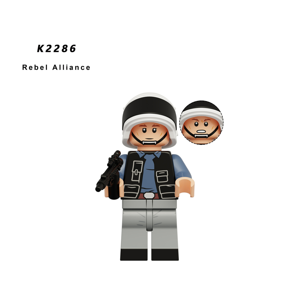 WM6130 Star Wars Storm Troopers Black Warrior Minifigs Building Blocks Clone Solider Action Figures Weapon Toys Children Gifts