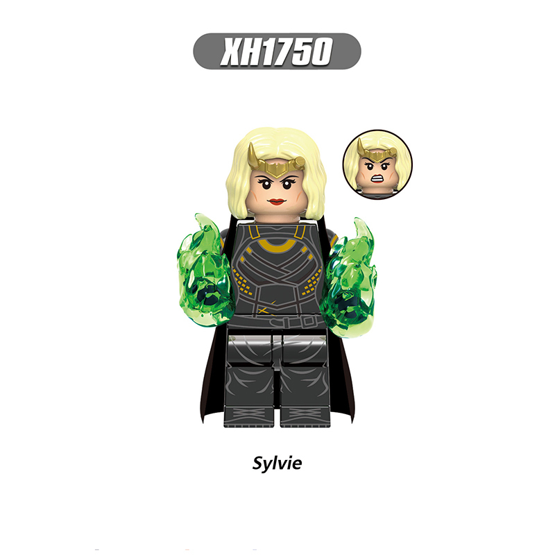 X0318 Super Heroes Avengers Minifigures Building Blocks Marvel Loki Sylvie Action Mini Figures DIY MOC Assemble Bricks Toys Birthday Gift for Children Boys