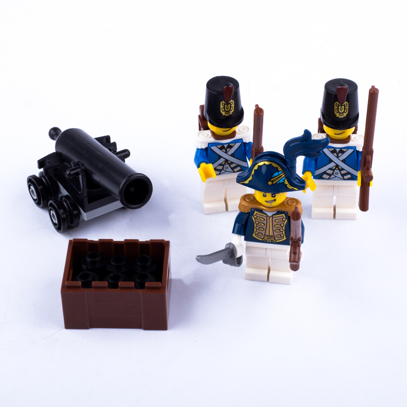 MOC Medieval Soldiers Minifigures Artillery Building Blocks Cannon Qing Dynasty Army Military Weapon Parts Bricks Model Toys