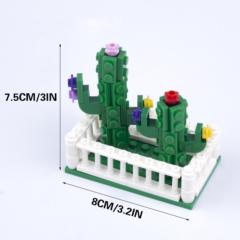 MOC City Plants Minifigures Flower Bed Building Blocks Tulips Sunflower Rose Bouquet DIY Figures Accessories Bricks Model Toys