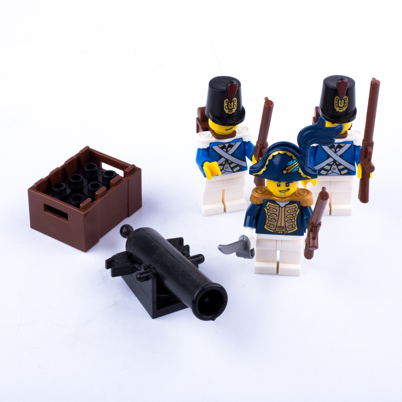 MOC Medieval Soldiers Minifigures Artillery Building Blocks Cannon Qing Dynasty Army Military Weapon Parts Bricks Model Toys