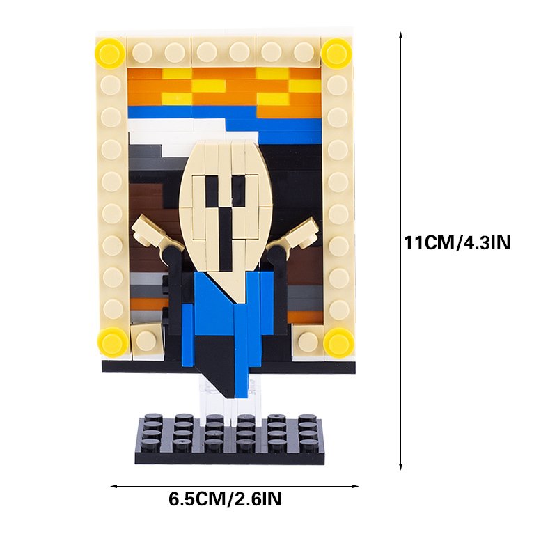 MOC World Famous Paintings Building Blocks Mona Lisa Minifigures Vinci Van Gogh Masterpiece Sunflower Brick Model Toys For Kids