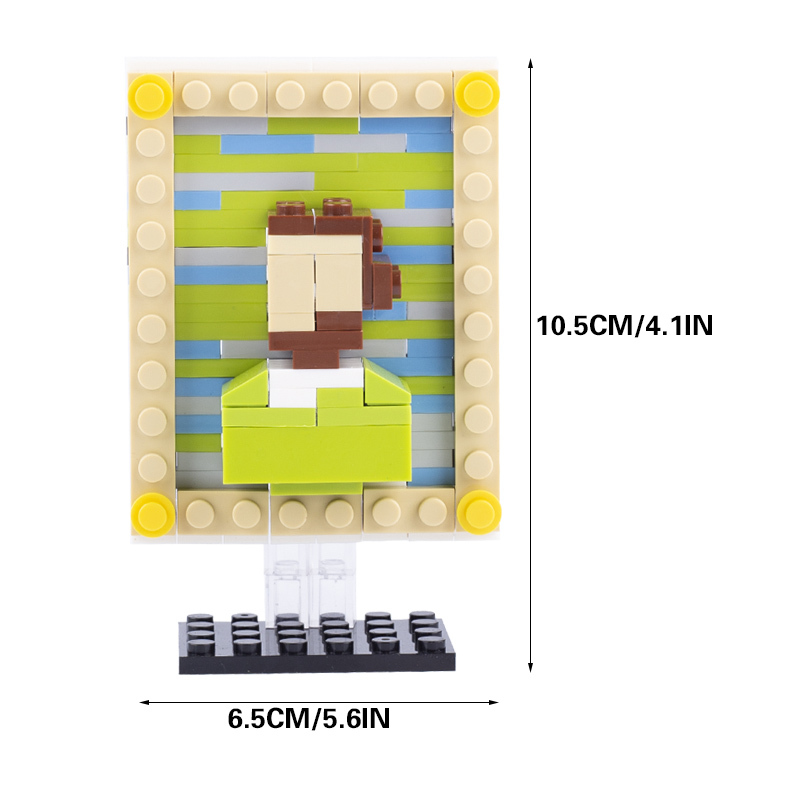 MOC World Famous Paintings Building Blocks Mona Lisa Minifigures Vinci Van Gogh Masterpiece Sunflower Brick Model Toys For Kids