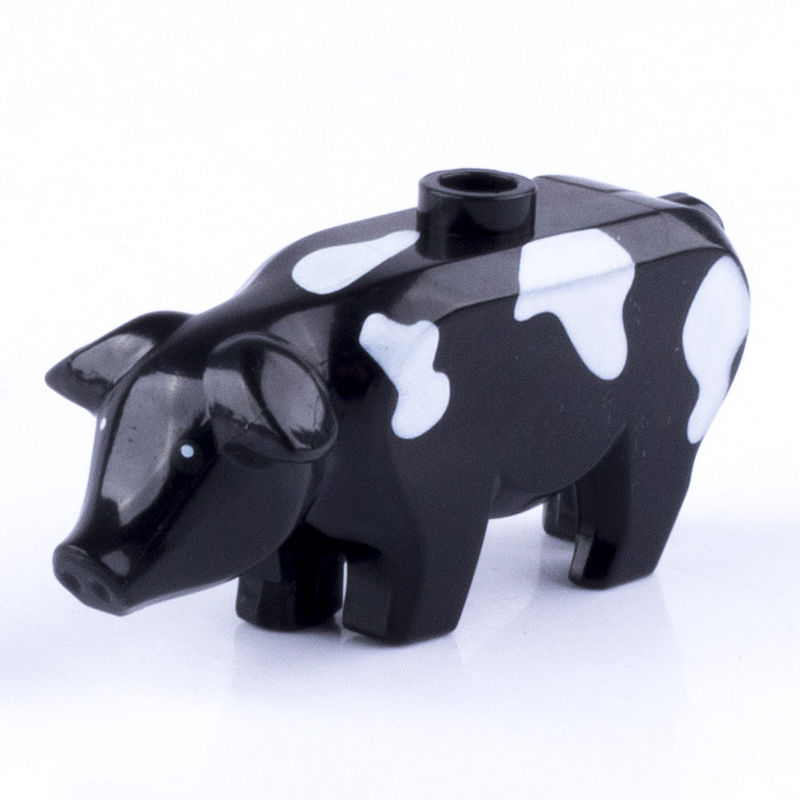MOC City Animal Series Minifigures Pigs Building Blocks DIY Farm Zoo Accessories Bricks Modle Toys For Children Compatible 87621