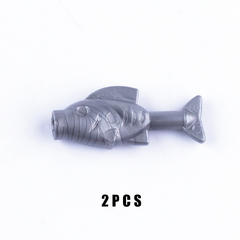 MOC Animal Series Minifigures Fish Building Blocks Sea Halobios DIY Accessories Bricks Modle Toys For Children Compatible 64648