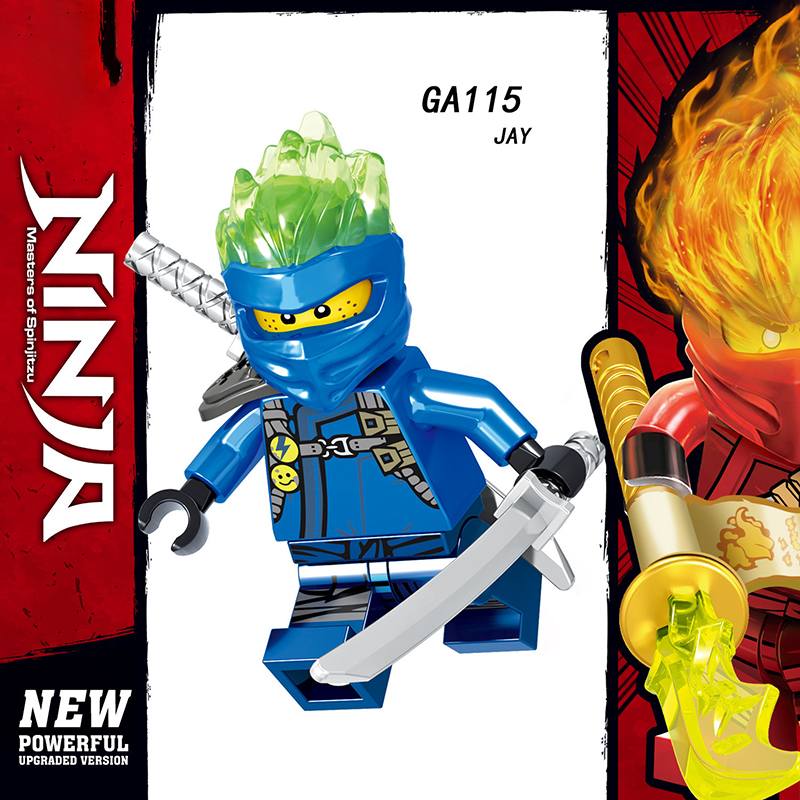 GA115-122 Enter the Ninjanomicon Masters of Spinjitzu Cartoon Game Minifigures Building Blocks Jay Zane Kal Lloyd Niya Cole Pyro snake Action Mini Figures Assemble MOC DIY Weapon Game Bricks Educational Toys Gift for Children Boys Kids