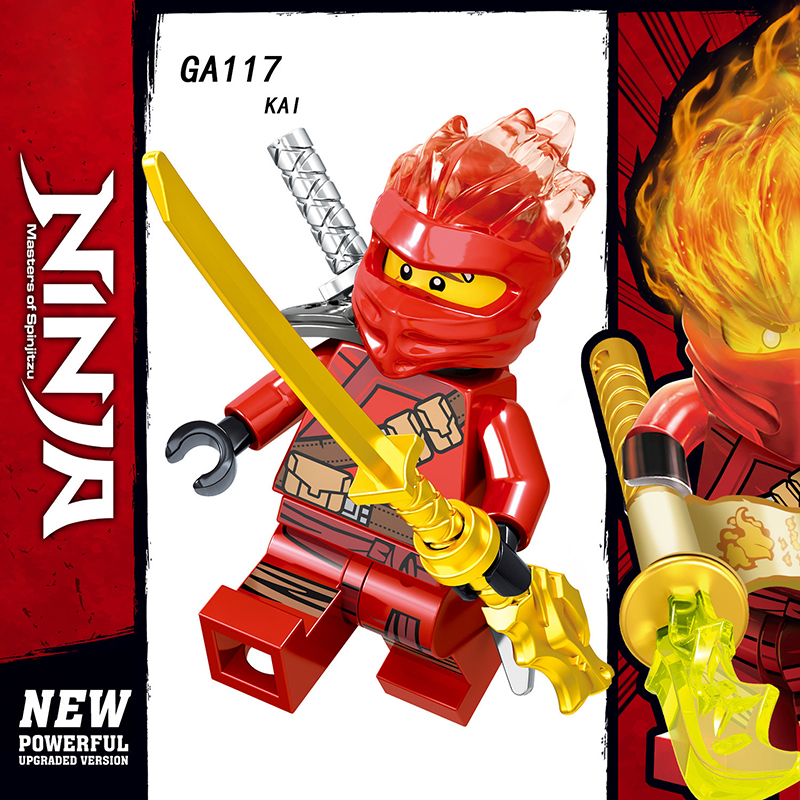 GA115-122 Enter the Ninjanomicon Masters of Spinjitzu Cartoon Game Minifigures Building Blocks Jay Zane Kal Lloyd Niya Cole Pyro snake Action Mini Figures Assemble MOC DIY Weapon Game Bricks Educational Toys Gift for Children Boys Kids