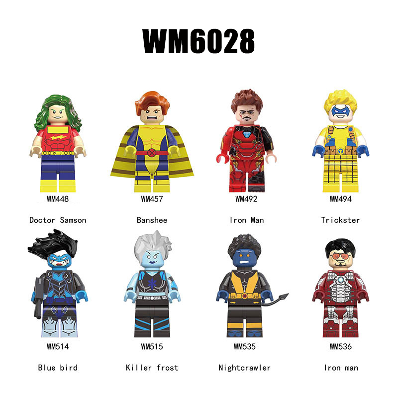 WM6100 Marvel Hero Series Wonder Woman Building Blocks DC Diana Prince Action Figures Collection Children Gifts Toys WM2045-2048