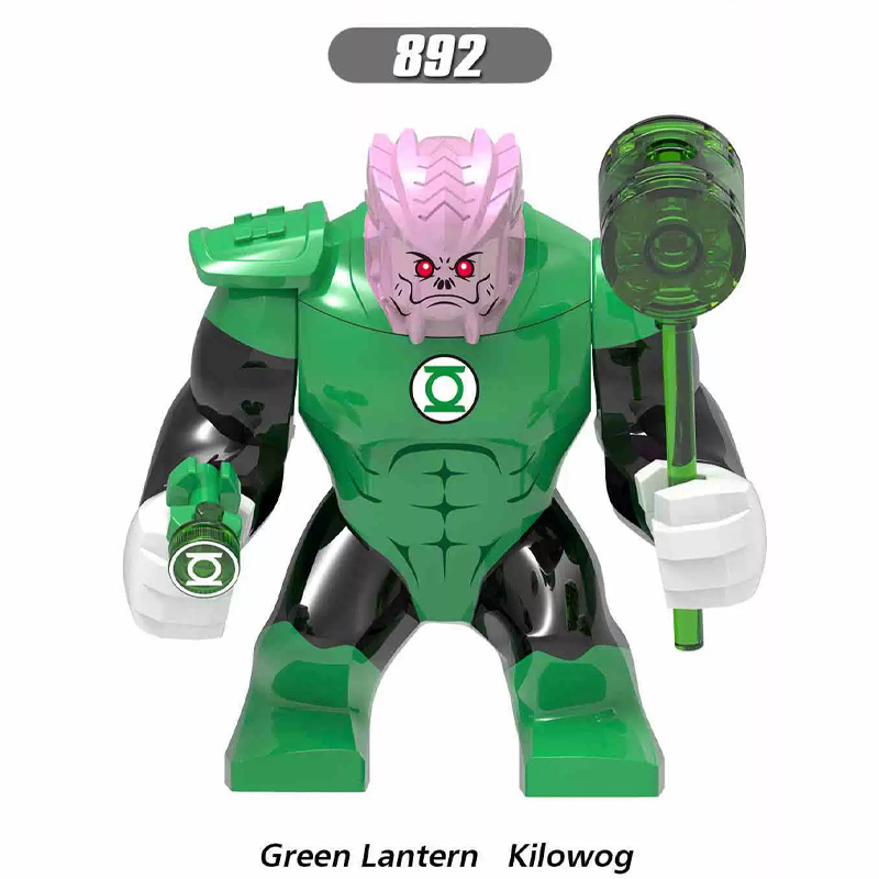XH887 XH1052 XH890 XH892 XH894 Super Heroes Marvel Avengers Marvel Building Blocks Hulk Thanos Black Dwarf Green Lantern Kilowog Sinestro Action Mini Figure Assemble Bricks Educational DIY Toys for Boys