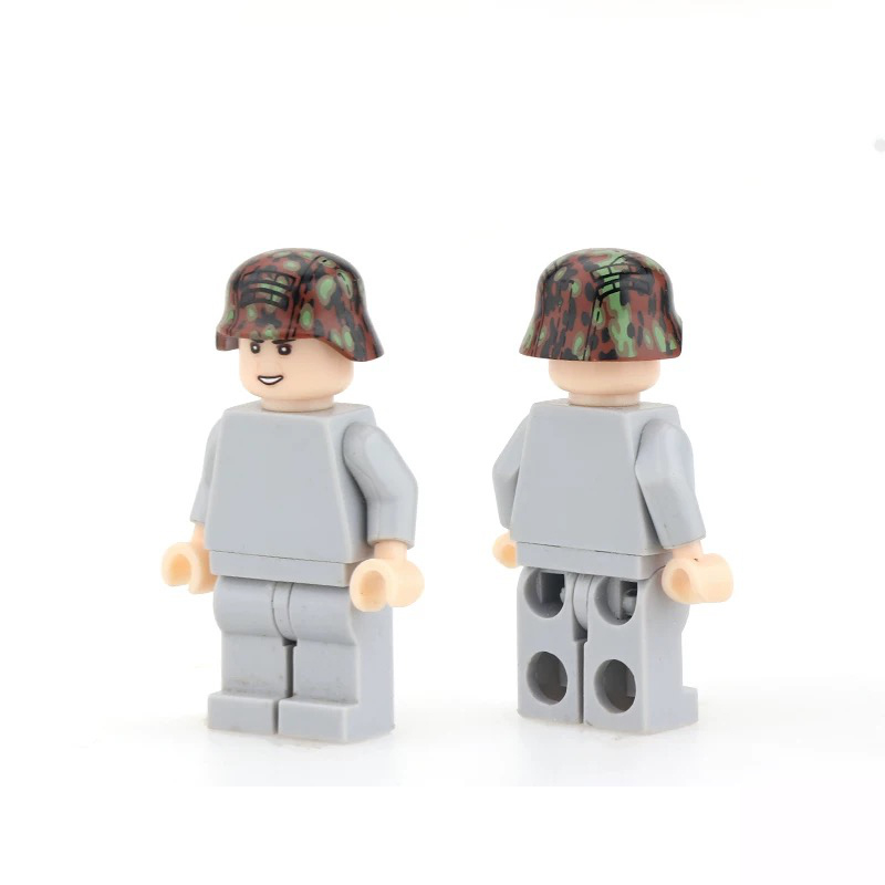 Military WWII MOC Hat Helmet Building Block German M35 steel helmet Soldier Figure Camouflage Accessories Brick Toy Gift WW2