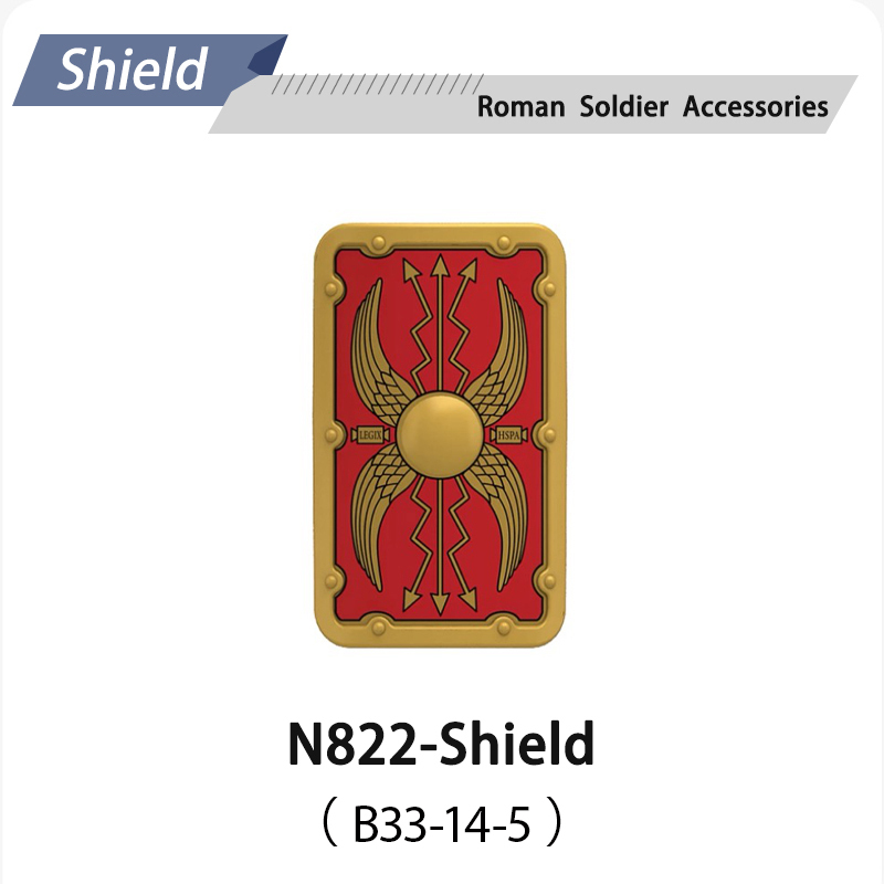 N818-832 Medieval Series Ancient Roman Shield Heavy Infantry Minifigs Building Blocks Crossbowaman Centurion Weapon Sword Shield Toys Boys