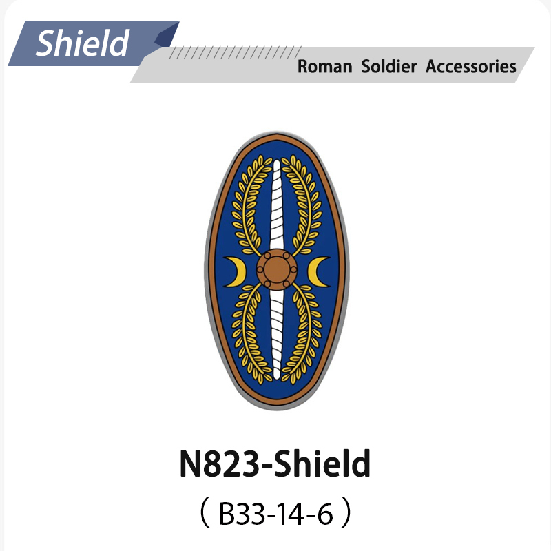 N818-832 Medieval Series Ancient Roman Shield Heavy Infantry Minifigs Building Blocks Crossbowaman Centurion Weapon Sword Shield Toys Boys