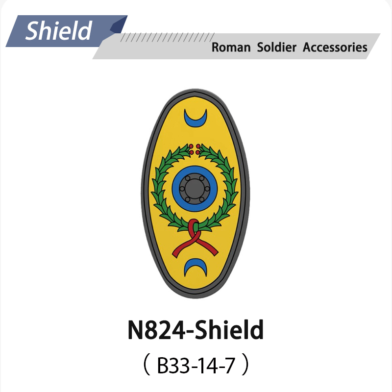 N818-832 Medieval Series Ancient Roman Shield Heavy Infantry Minifigs Building Blocks Crossbowaman Centurion Weapon Sword Shield Toys Boys