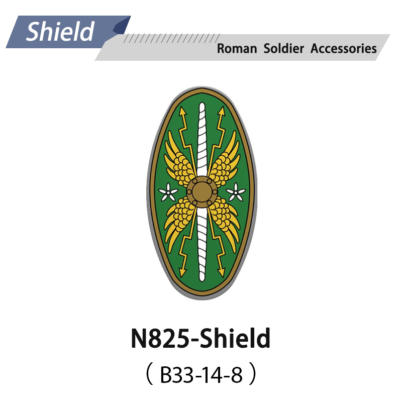 N818-832 Medieval Series Ancient Roman Shield Heavy Infantry Minifigs Building Blocks Crossbowaman Centurion Weapon Sword Shield Toys Boys