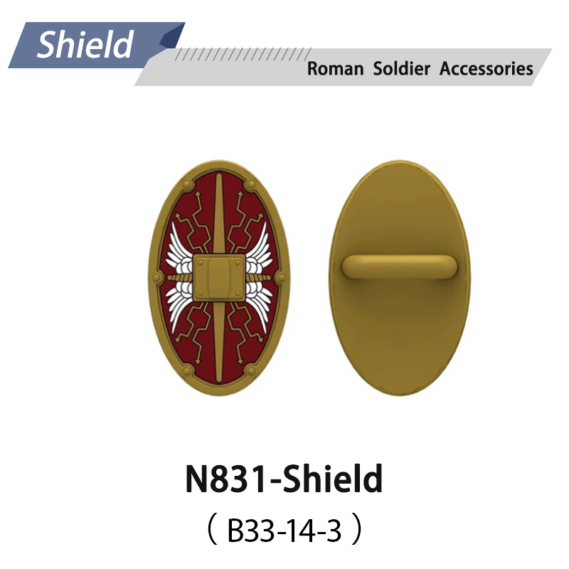 N818-832 Medieval Series Ancient Roman Shield Heavy Infantry Minifigs Building Blocks Crossbowaman Centurion Weapon Sword Shield Toys Boys