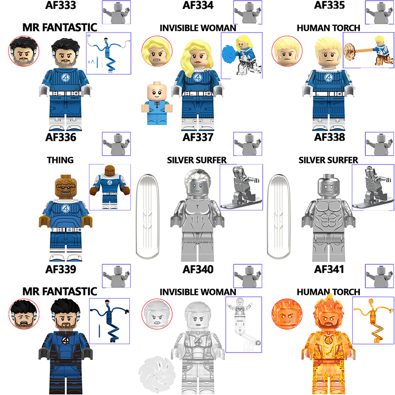 Marvel DC Fantastic Four Mister FanTastic Minifigs Galactus