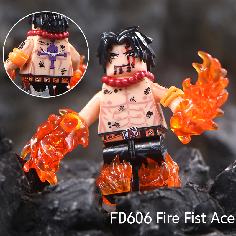 DY633S Animation One Piece Nami Luffy Nico Robin Minifigs Assembling Action Figures Ace Building Blocks Children Toys Gifts