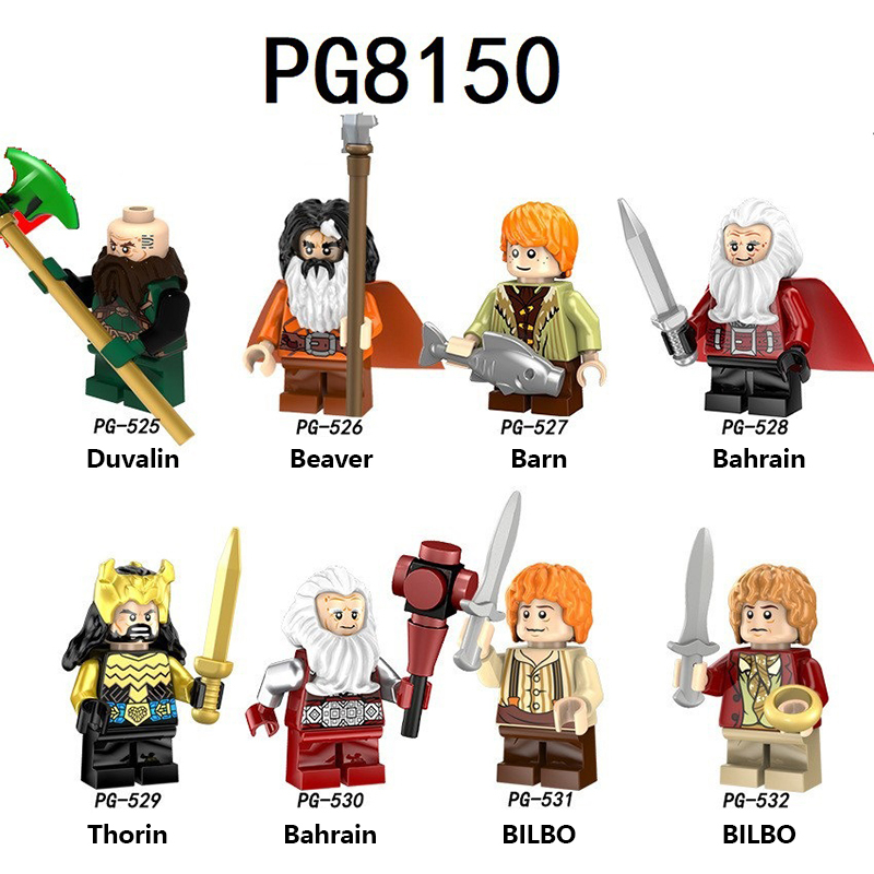 PG8160 The Lord Of The Rings Series Sam Frodo Action Figures Building Blocks Grey Robe Gandalf MOC Toys Children Birthday Gifts