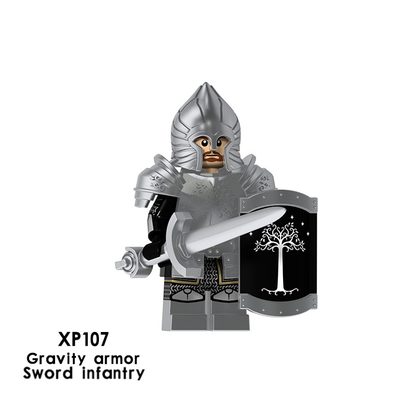 KT1019 Game Of Thrones Series Minifigures Building Blocks Weapon Soldiers Medieval Knight Jaime Lannister Meryn Trant Toys Gifts