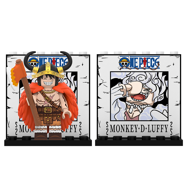 DY672 One Piece Series Luffy Ace Mini Anime Dracule Mihawk Action Figure Building Blocks Cartoon Movie Model Toys Decoration Children Gift