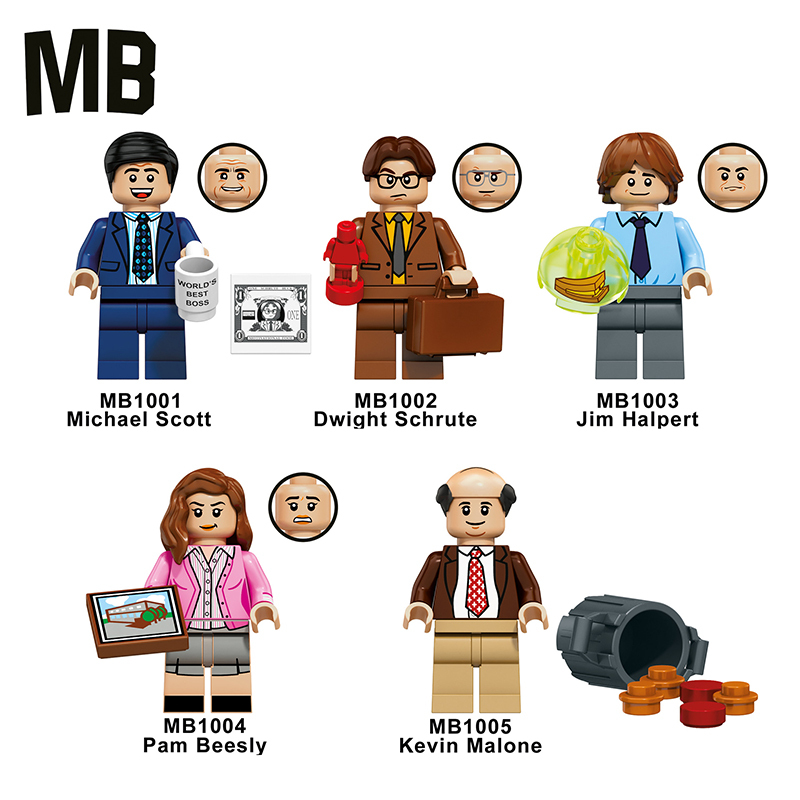 JS1001 American Movie Breaking Bad Jesse Pinkman Minifigs Building Blocks Walter White Action Figures Model Children Toys Boys