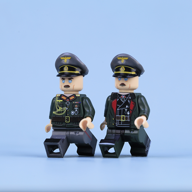 MTUV027 WW2 German Office Minifigs Building Blocks UV Printing High-Ranking Officer Army Heinrich Himmler Soldier Bricks Toys