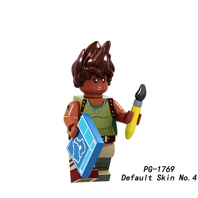 PG8214 Cartoon Anime Minecraf Mobs Villagers Action Figures Alex Blacksmith Steve Minifig Building Block Children Gifts Boys Toys