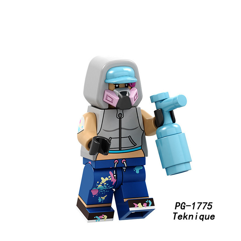 PG8202 Cartoon Anime Fortnite Action Figures Epic Games Omega Default Skin No.2 Minifig Building Block Children Gifts Boys Toys