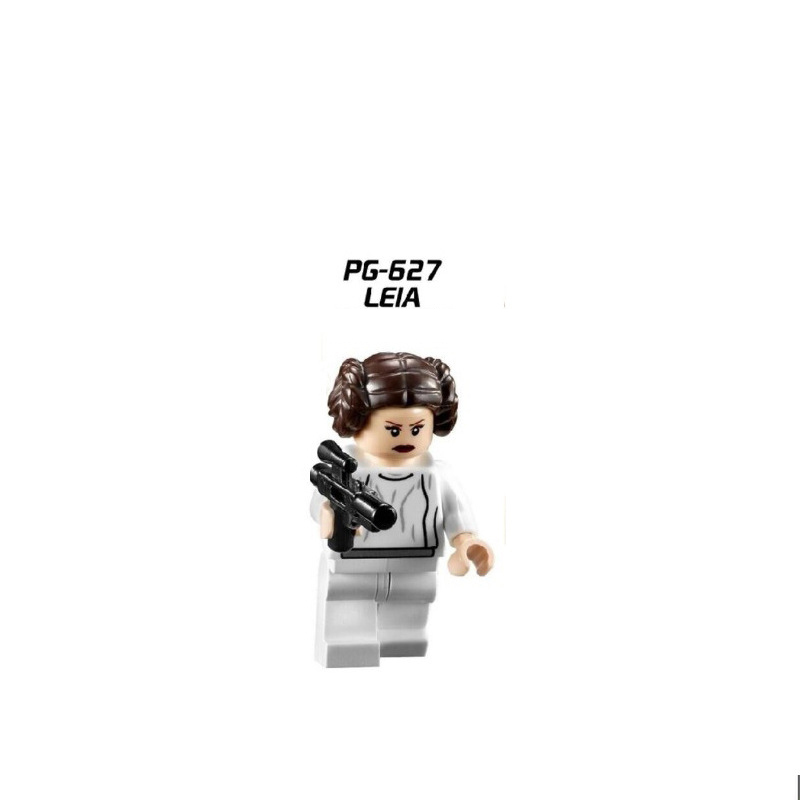 X0144 Star Wars Leia Clone Storm Troopers Action Figures Building Blocks Obi Wan Pilot Minifigs Lightsaber Children Toys Boys Gifts
