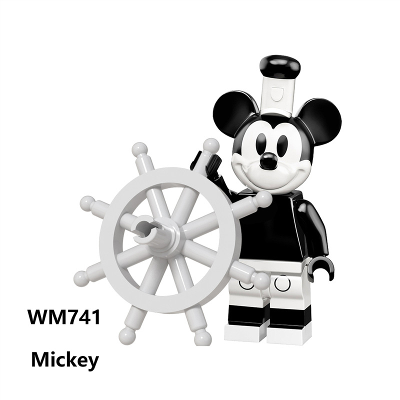 MA1001 Disney Cartoon Mickey Mouse and Friends Minifigs Blocks Minnie Mouse Mickey Mouse Tang Duck Model Childeren Toys Gifts