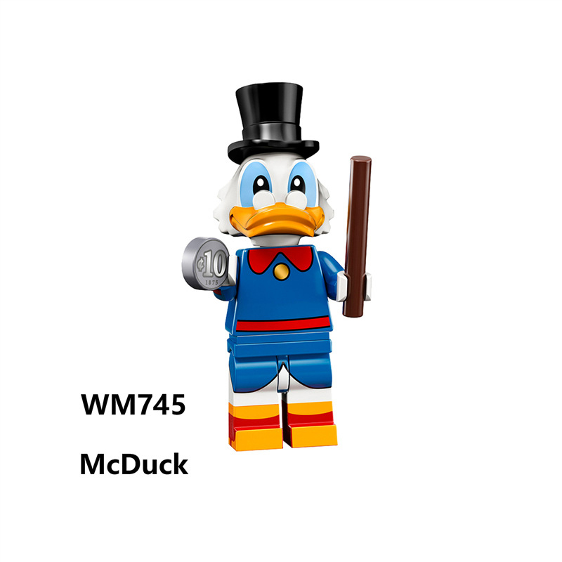 MA1001 Disney Cartoon Mickey Mouse and Friends Minifigs Blocks Minnie Mouse Mickey Mouse Tang Duck Model Childeren Toys Gifts
