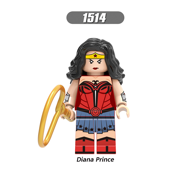 WM6100 Marvel Hero Series Wonder Woman Building Blocks DC Diana Prince Action Figures Collection Children Gifts Toys WM2045-2048