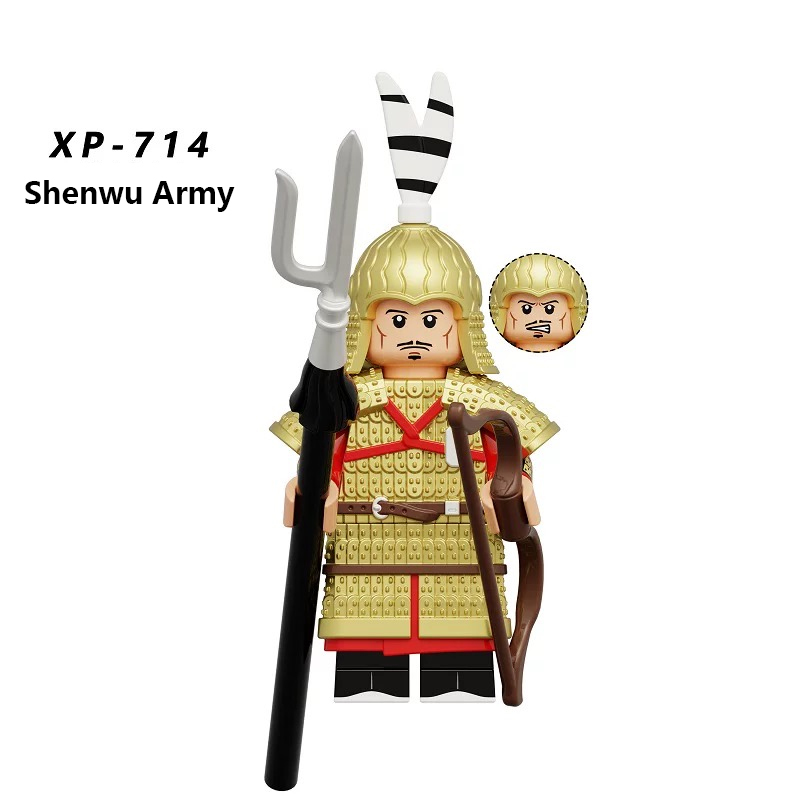 KT1093 medieval soldier Minifigures Building Blocks Heavy Infantry Light Soldier shield armor Elite Infantry Compatible Action Mini Figures Assemble Educational Toys Gift for Children