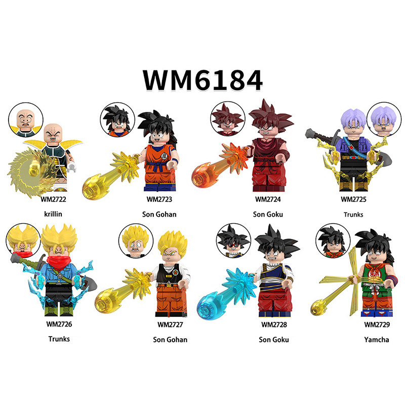 Japan Anime Dragoned Ball Trunks Son Goku Bricks Kids Toys Compatible