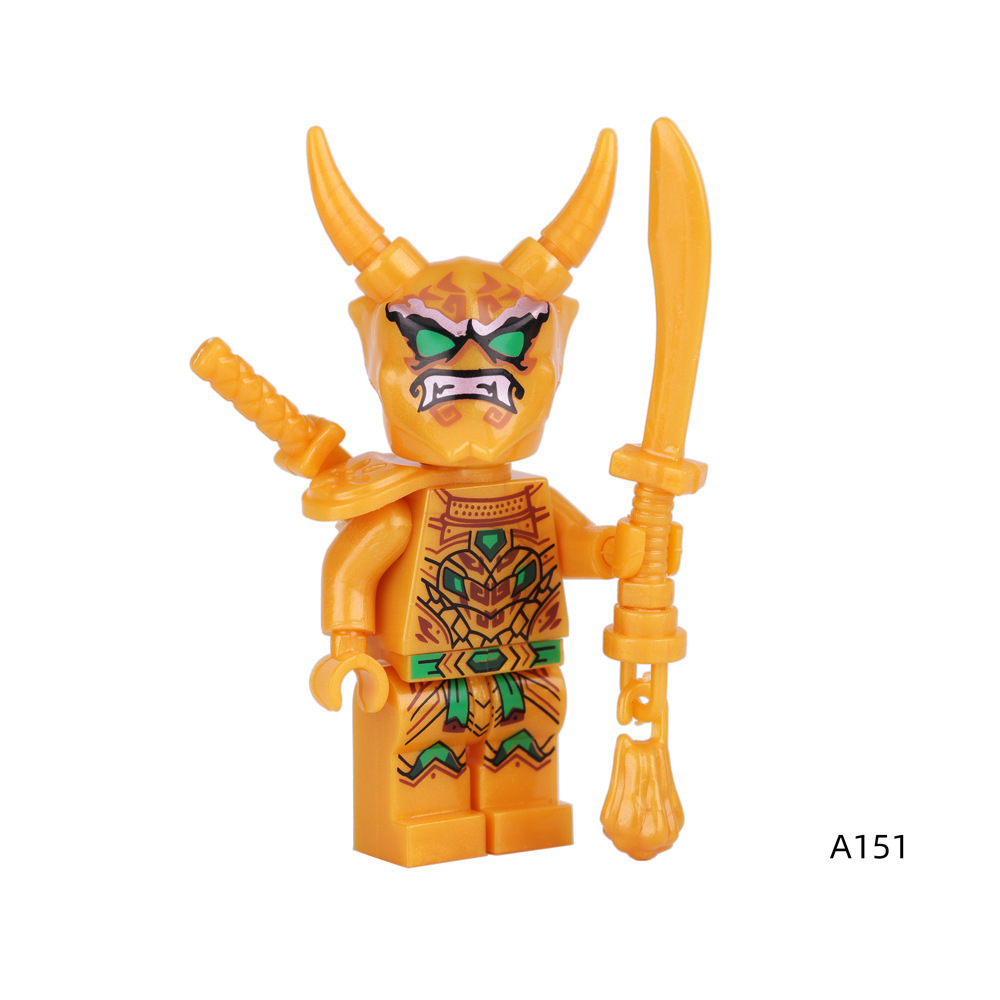  EG181-186 Phantom Ninja Game Series Weapon Minifigs Building Blocks Accessories Shield Sword Lloyd Nya Smith Compatible Toys Boys
