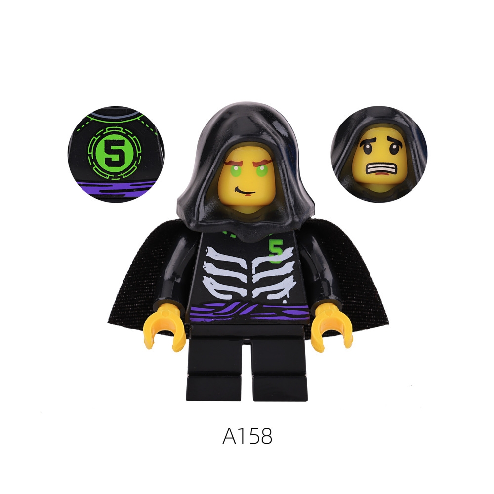  EG181-186 Phantom Ninja Game Series Weapon Minifigs Building Blocks Accessories Shield Sword Lloyd Nya Smith Compatible Toys Boys
