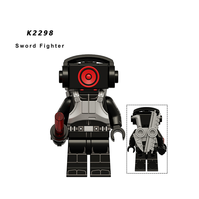 KDL844 Web Anime Female Voice Person Building Blocks Big Speaker Man Astronomical Hunter Minifigs Lightning Children Gifts Toys Boys
