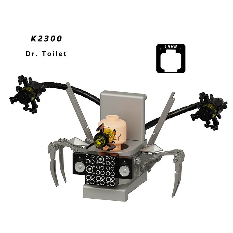 KDL844 Web Anime Female Voice Person Building Blocks Big Speaker Man Astronomical Hunter Minifigs Lightning Children Gifts Toys Boys