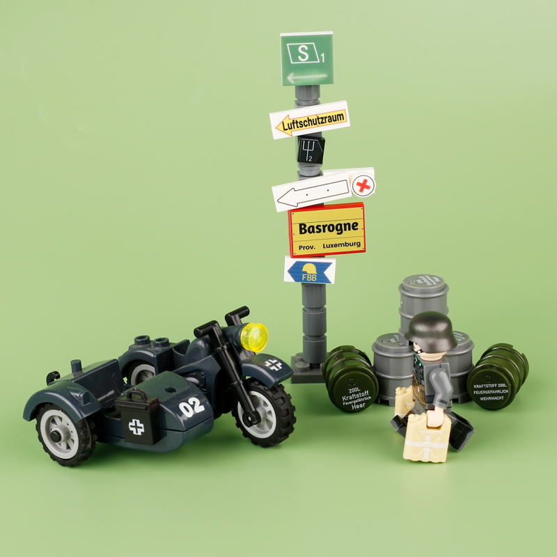 MOC Military Material Package Patronenkasten 34  Action Figures Building Blocks Solider Weapon Accessories Compatible Box Bricks Children Gifts Toys
