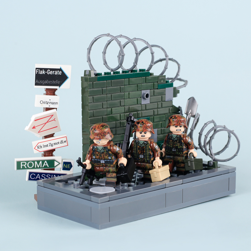 MOC Military Material Package Patronenkasten 34  Action Figures Building Blocks Solider Weapon Accessories Compatible Box Bricks Children Gifts Toys