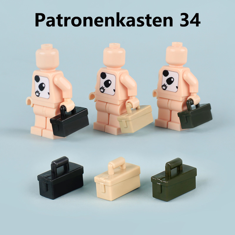 MOC Military Material Package Patronenkasten 34  Action Figures Building Blocks Solider Weapon Accessories Compatible Box Bricks Children Gifts Toys