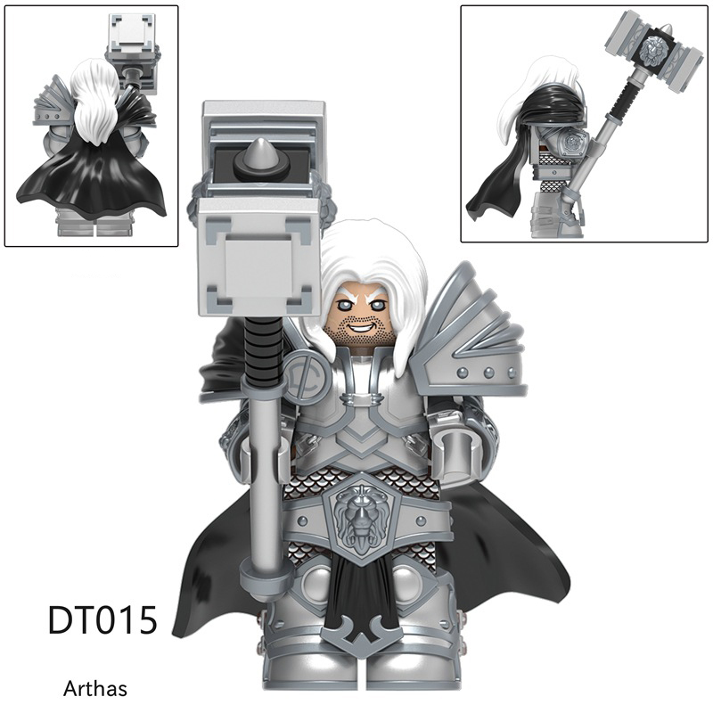 DT014 DT015 Medieval Soldiers Military Building Blocks The Lord of the Rings Arthas Action Figures Mini Building Toy Children Gifts