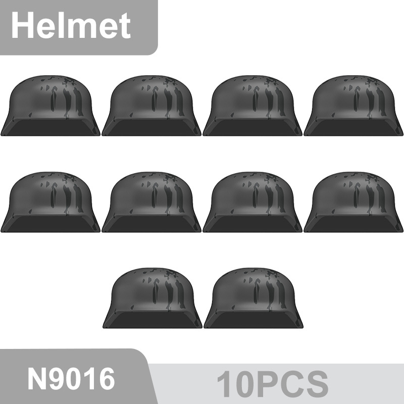 N9015-9025 WW2 Military German M35 Camouflage Helmet Building Blocks Army Officer Soldier Figures Hat Head Coat War Accessories Weapon Gun Bricks Gift Boy