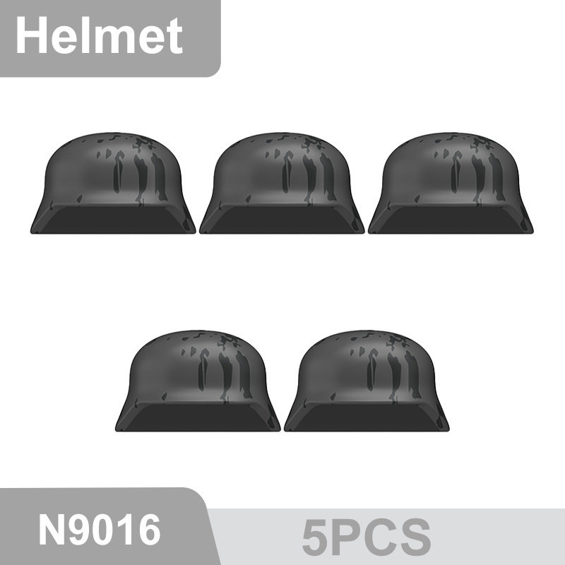 N9015-9025 WW2 Military German M35 Camouflage Helmet Building Blocks Army Officer Soldier Figures Hat Head Coat War Accessories Weapon Gun Bricks Gift Boy