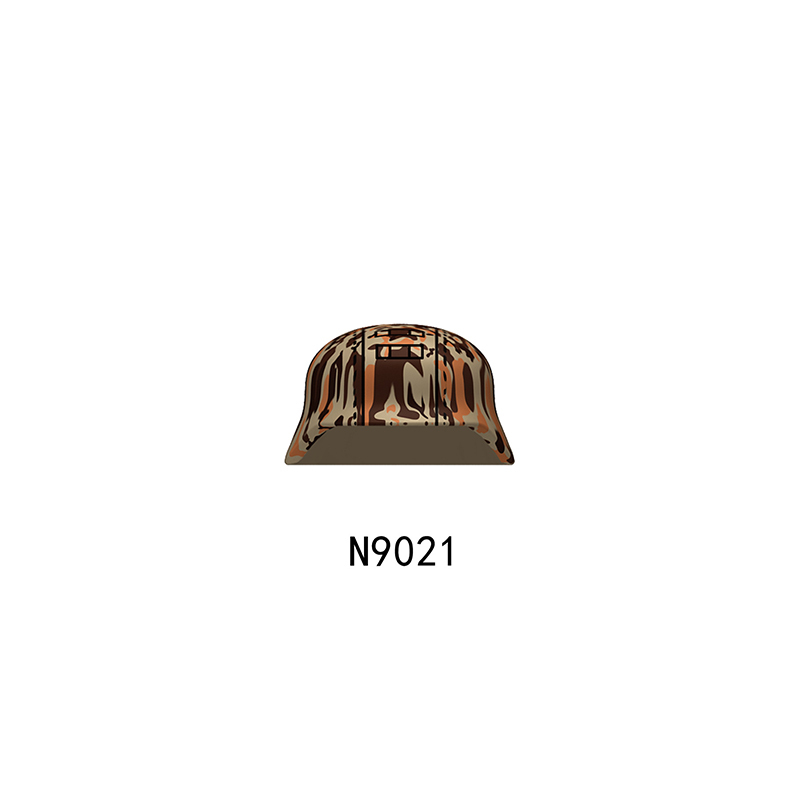 N9026-9030 WW2 Military German Wide Brim Helmet Building Blocks Army Officer Soldier Figures Hat Head Coat War Accessories Weapon Gun Bricks Gift Boy