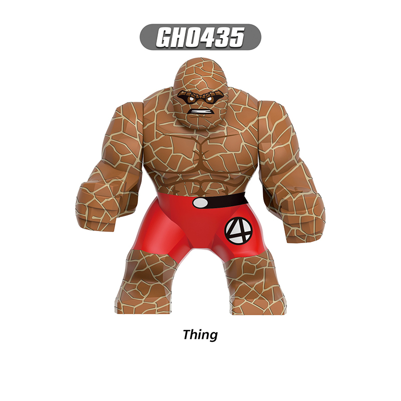 G0146 Marvel DC Fantastic Four Mister Fantastic Minifigs Action Figure Human Torch Building Blocks Annihilus Children Gifts Toys